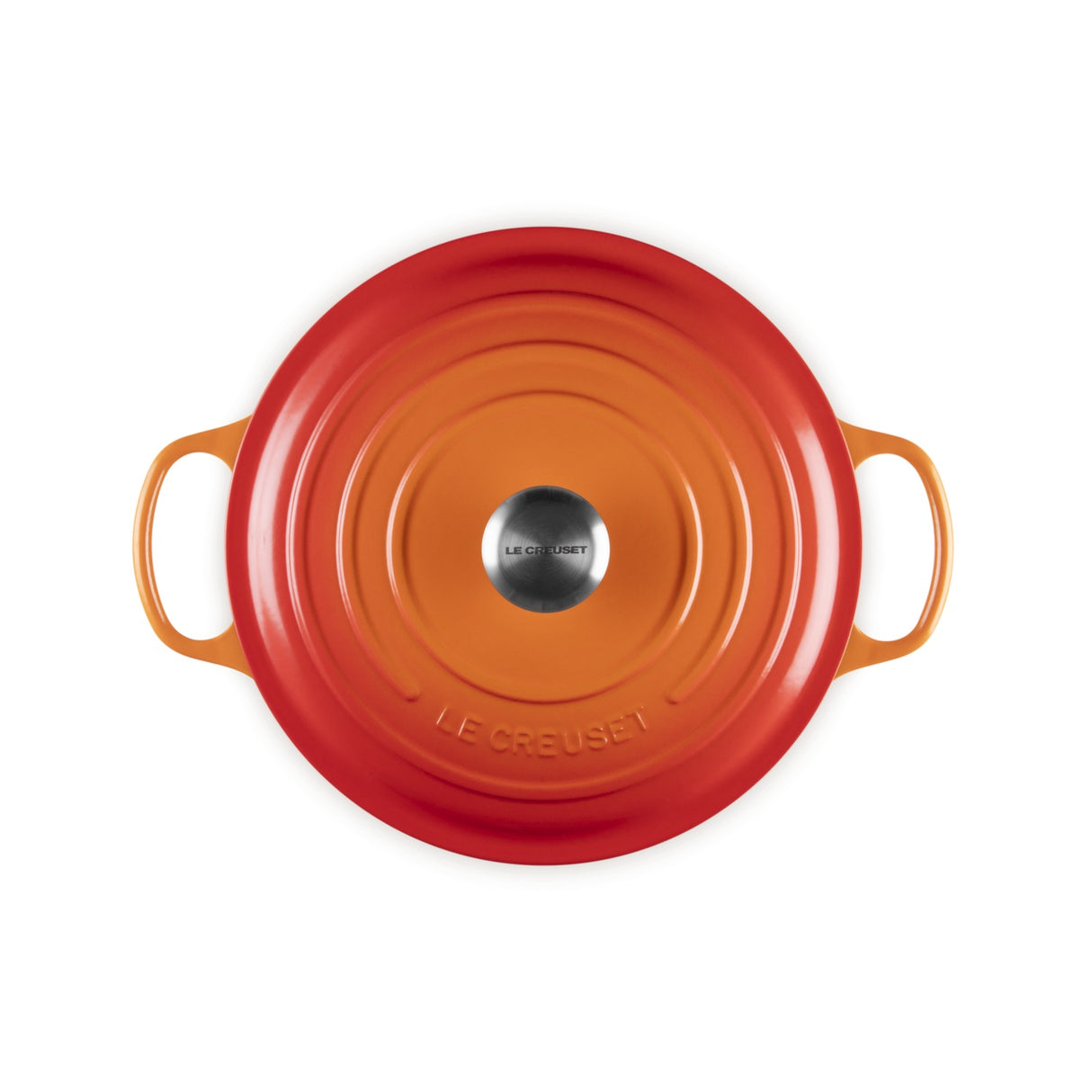 LE CREUSET Cocotte Rotonda Evolution 28cm Arancio Ghisa Vetrificata