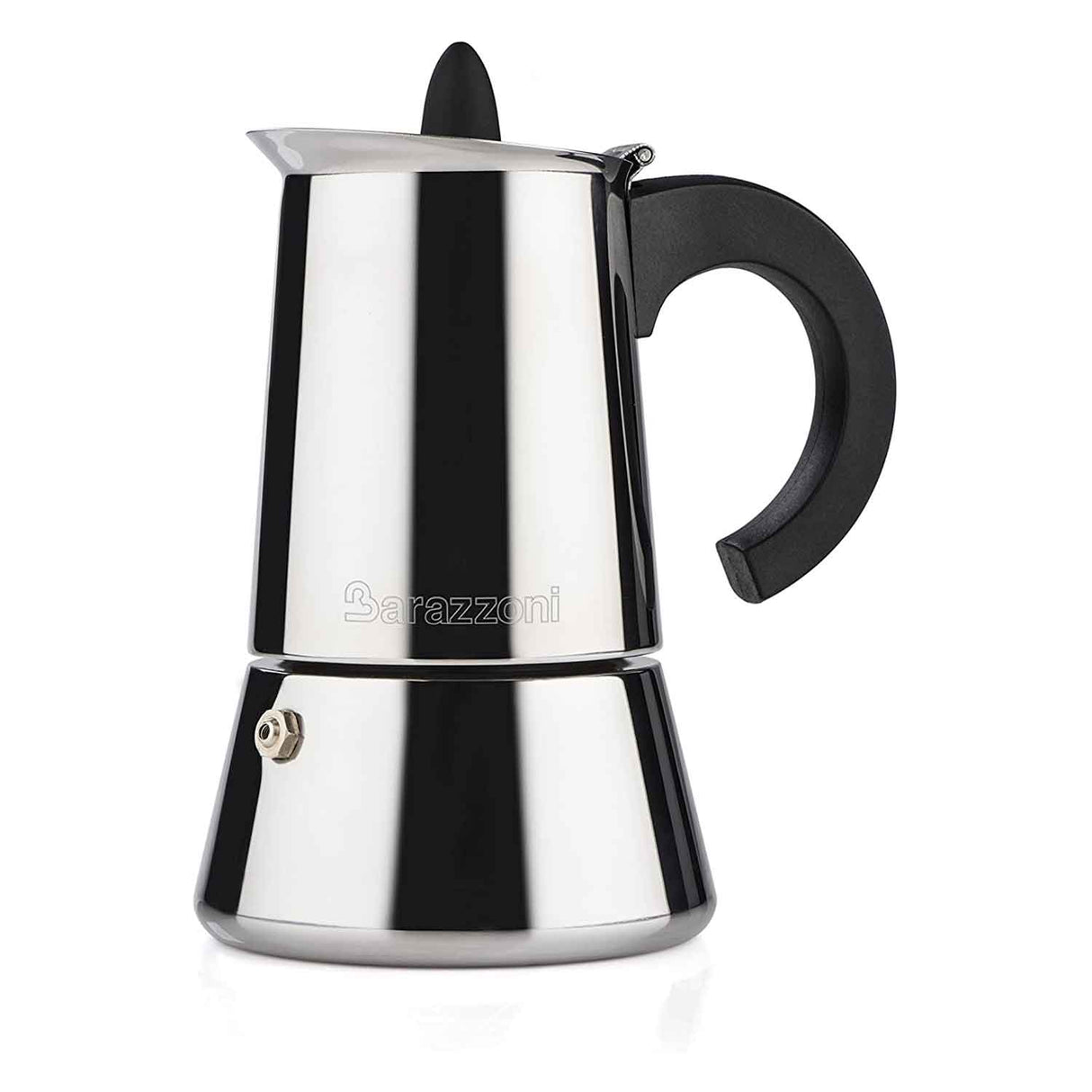 BARAZZONI LaCaffettiera Stainless Steel Moka Coffee Maker 6 Cups