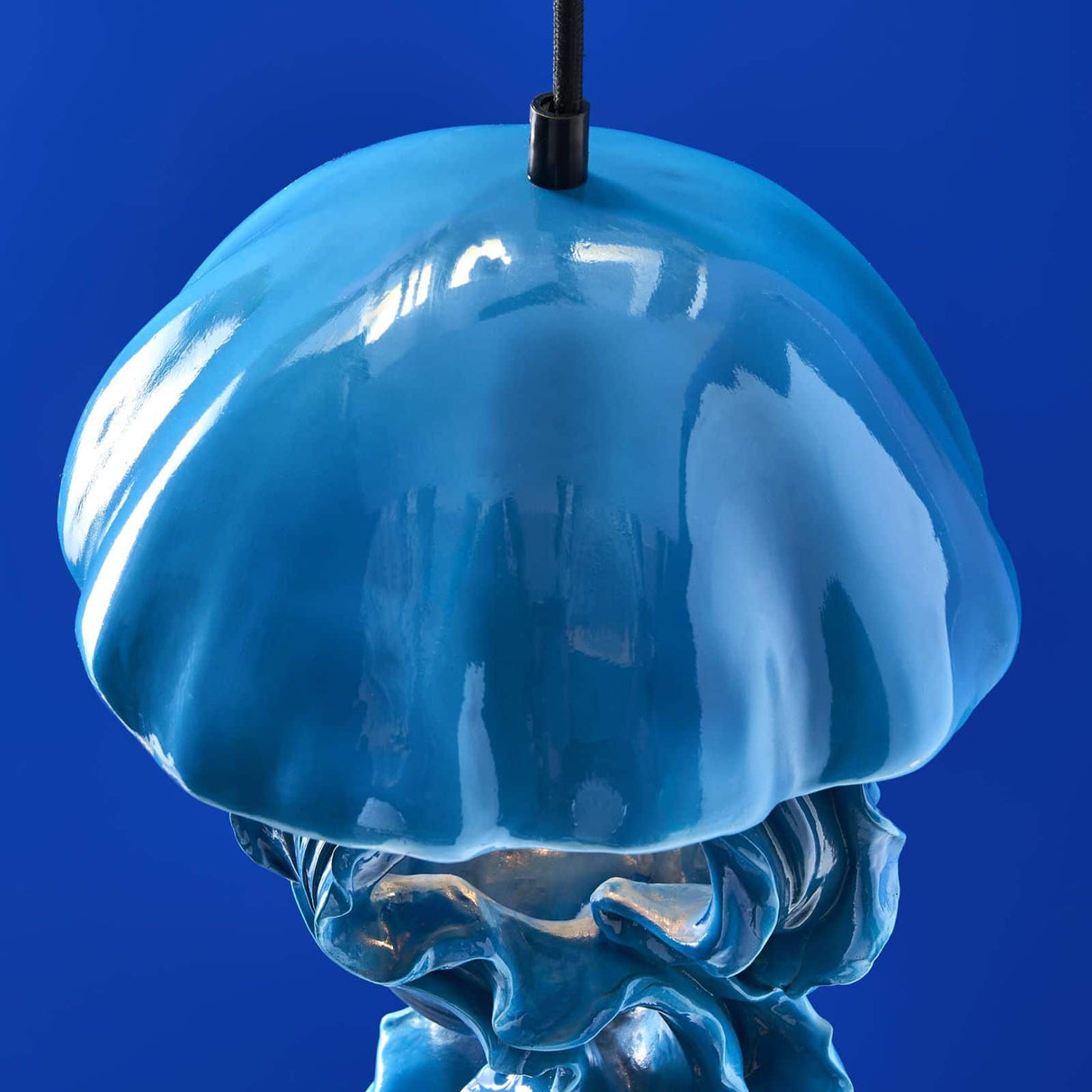 WERNS Lampada a SospensioneA Ava Medusa 42cm Blu Poliresina