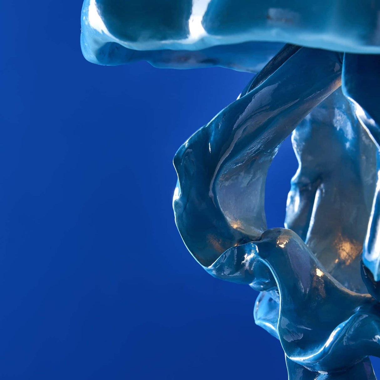 WERNS Lampada a SospensioneA Ava Medusa 42cm Blu Poliresina