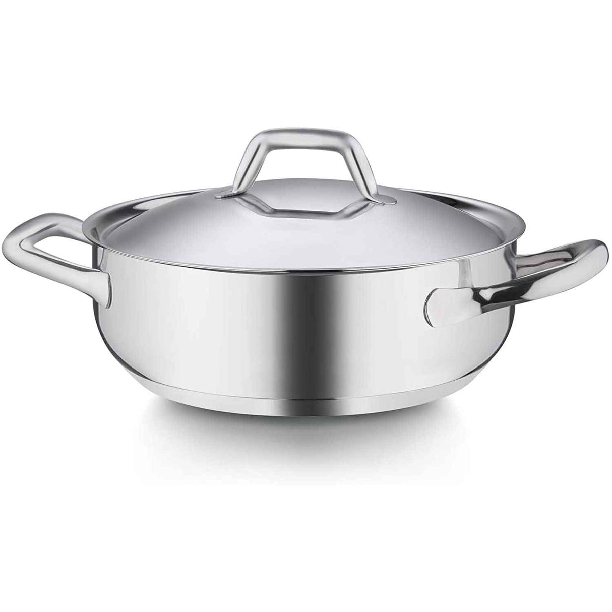 BARAZZONI Chef Line Batteria Set di Pentole 9 Pezzi Acciaio Inox Made in Italy