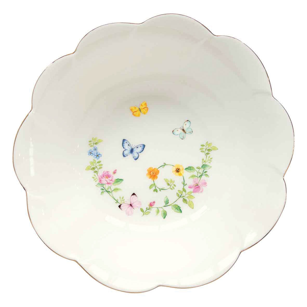 EASY LIFE Dancing Butterflies Servizio Tavola Piatti Set 12 Pezzi Porcellana