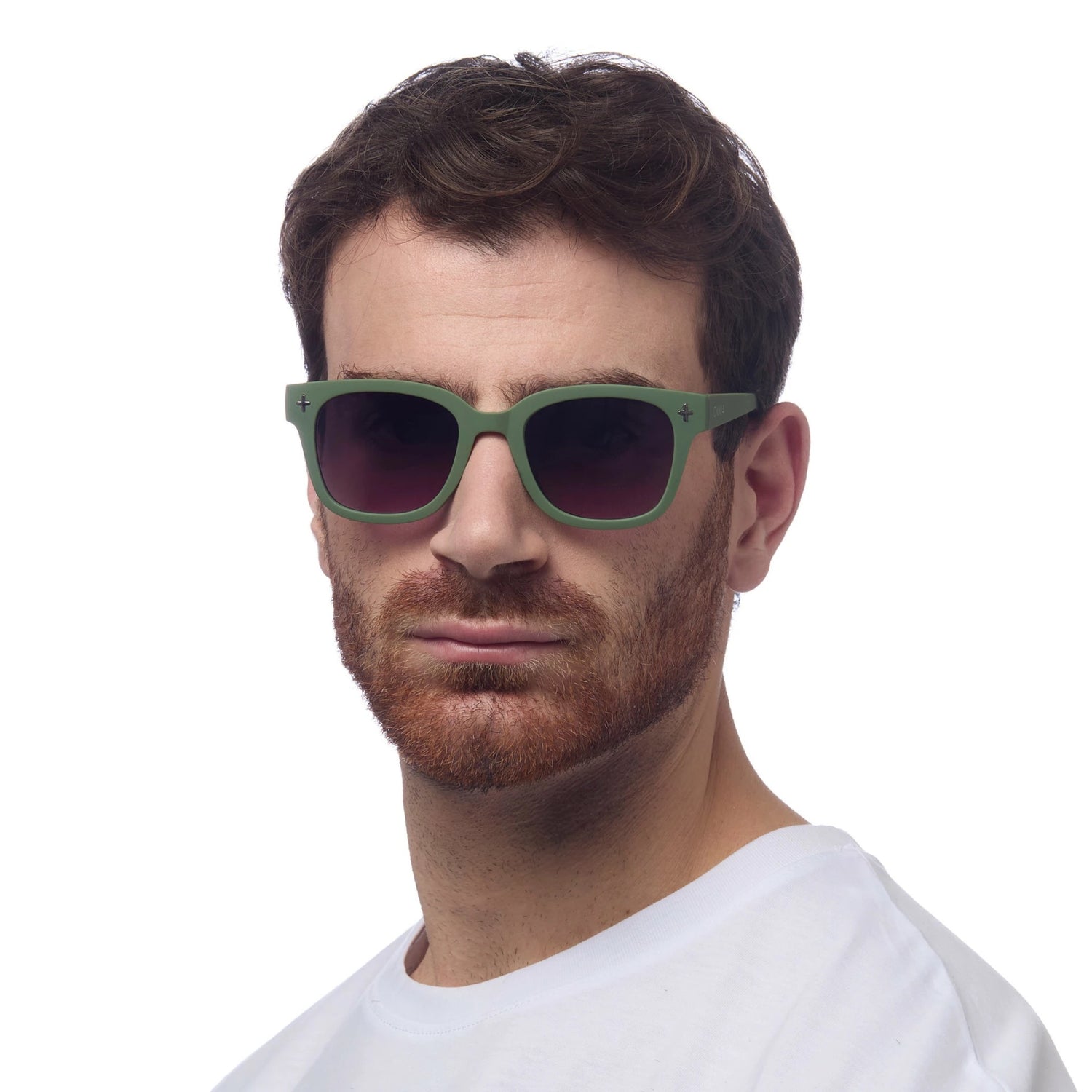 OKKIA Giovanni Occhiali da Sole Unisex Soft Touch Verde e Nero