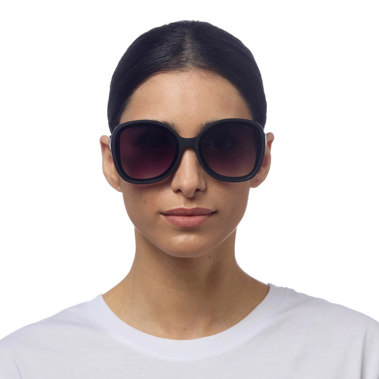 OKKIA Anna Occhiali da Sole Donna Esagonali Nero