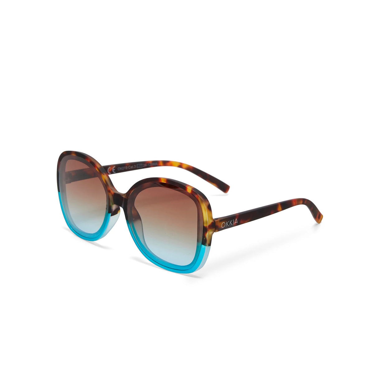 OKKIA Anna Occhiali da Sole Donna Avana Blu