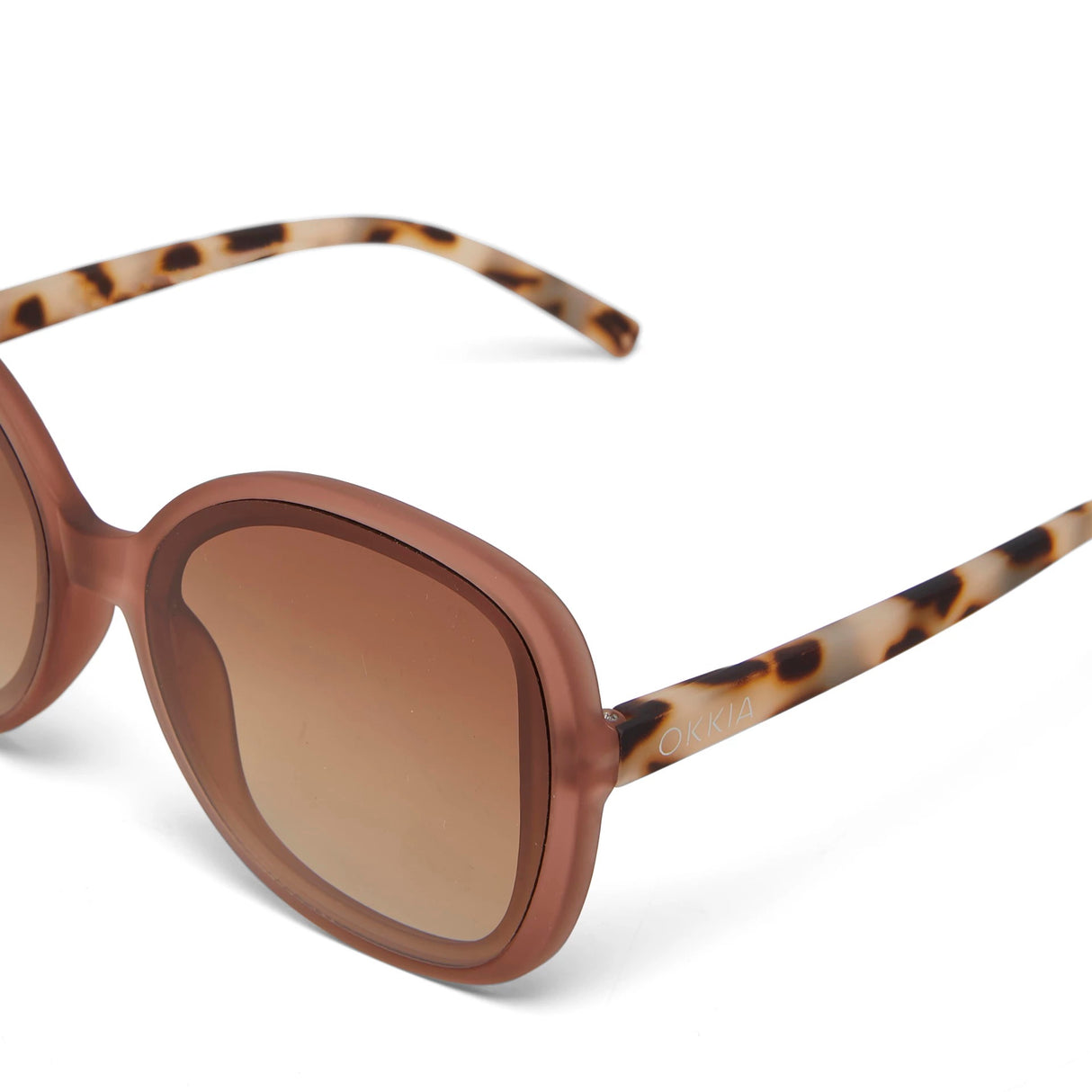 OKKIA Anna Occhiali da Sole Donna Esagonali Rosa Avana
