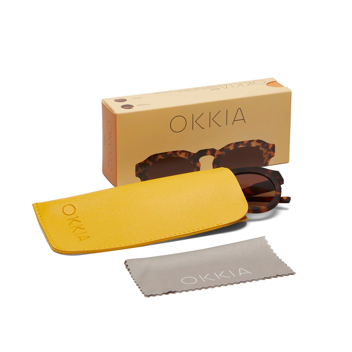 OKKIA Zeono Occhiali da Sole Unisex Tondo Classic Avana