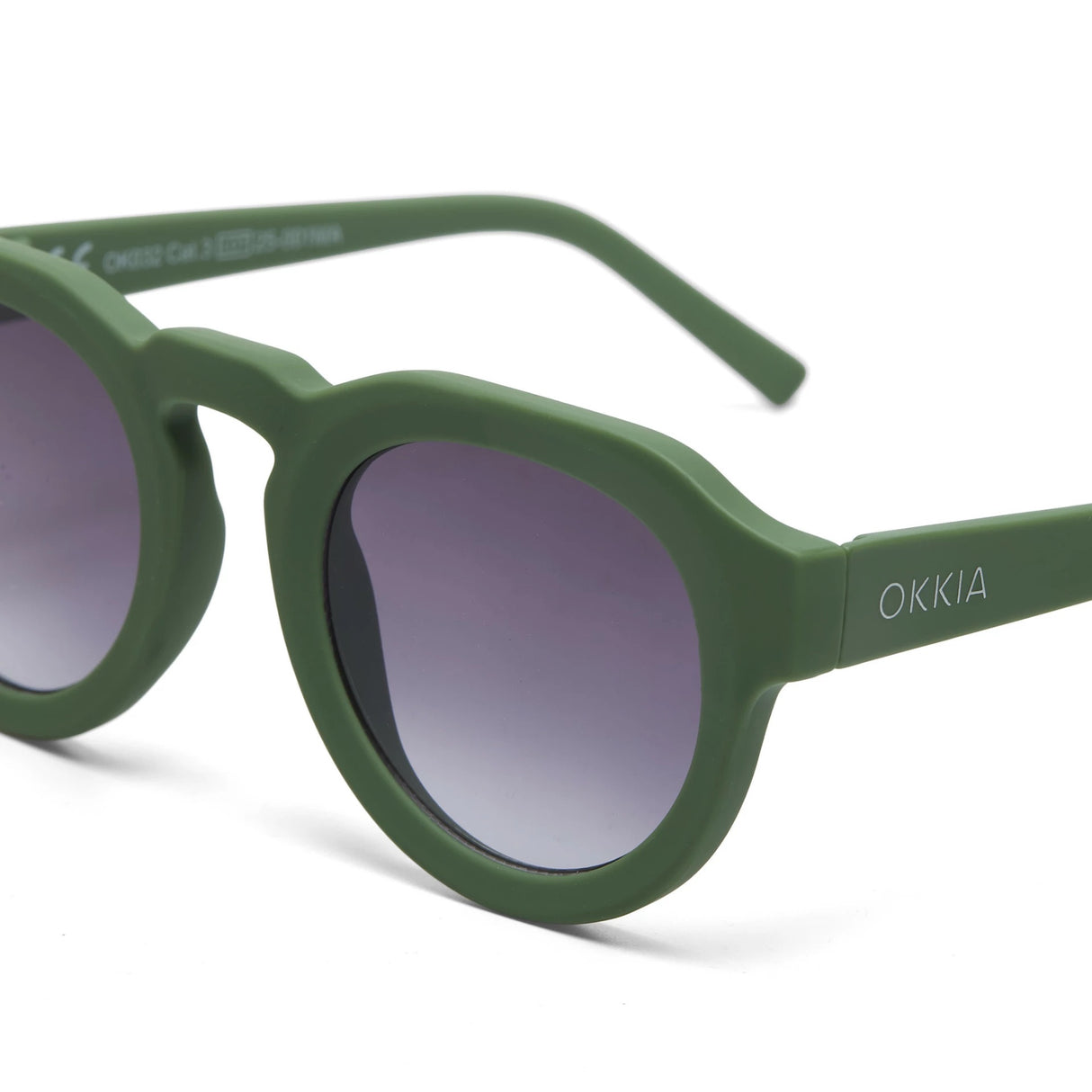 OKKIA Zeono Occhiali da Sole Unisex Tondo Verde