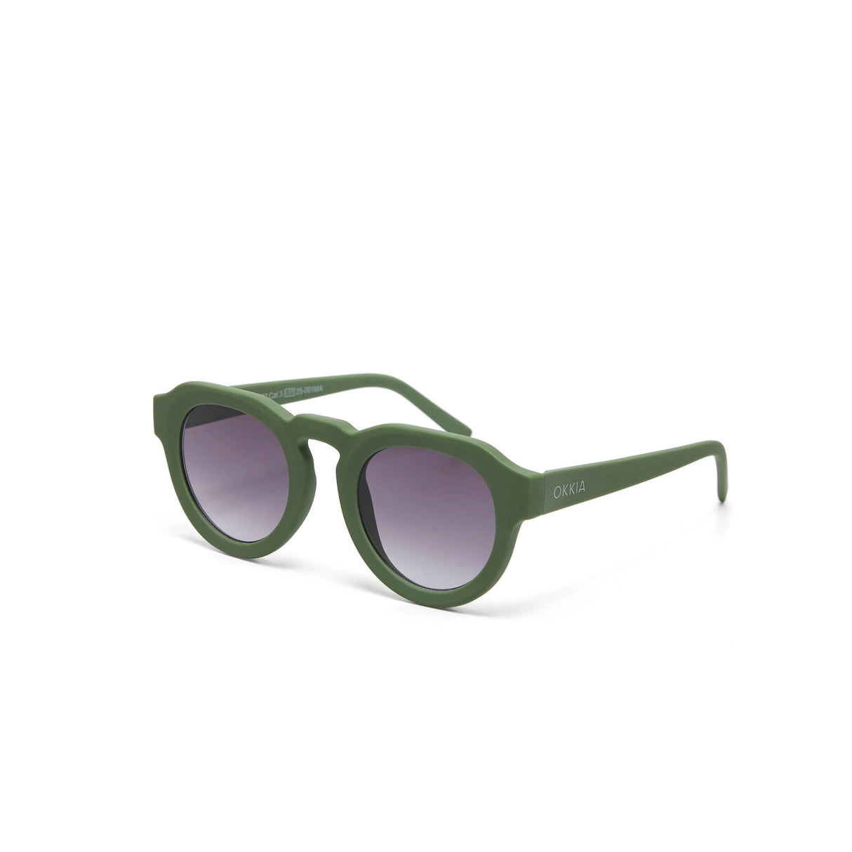 OKKIA Zeono Occhiali da Sole Unisex Tondo Verde