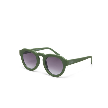 OKKIA Zeono Occhiali da Sole Unisex Tondo Verde