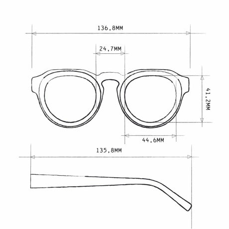 OKKIA Zeono Occhiali da Sole Unisex Tondo Verde