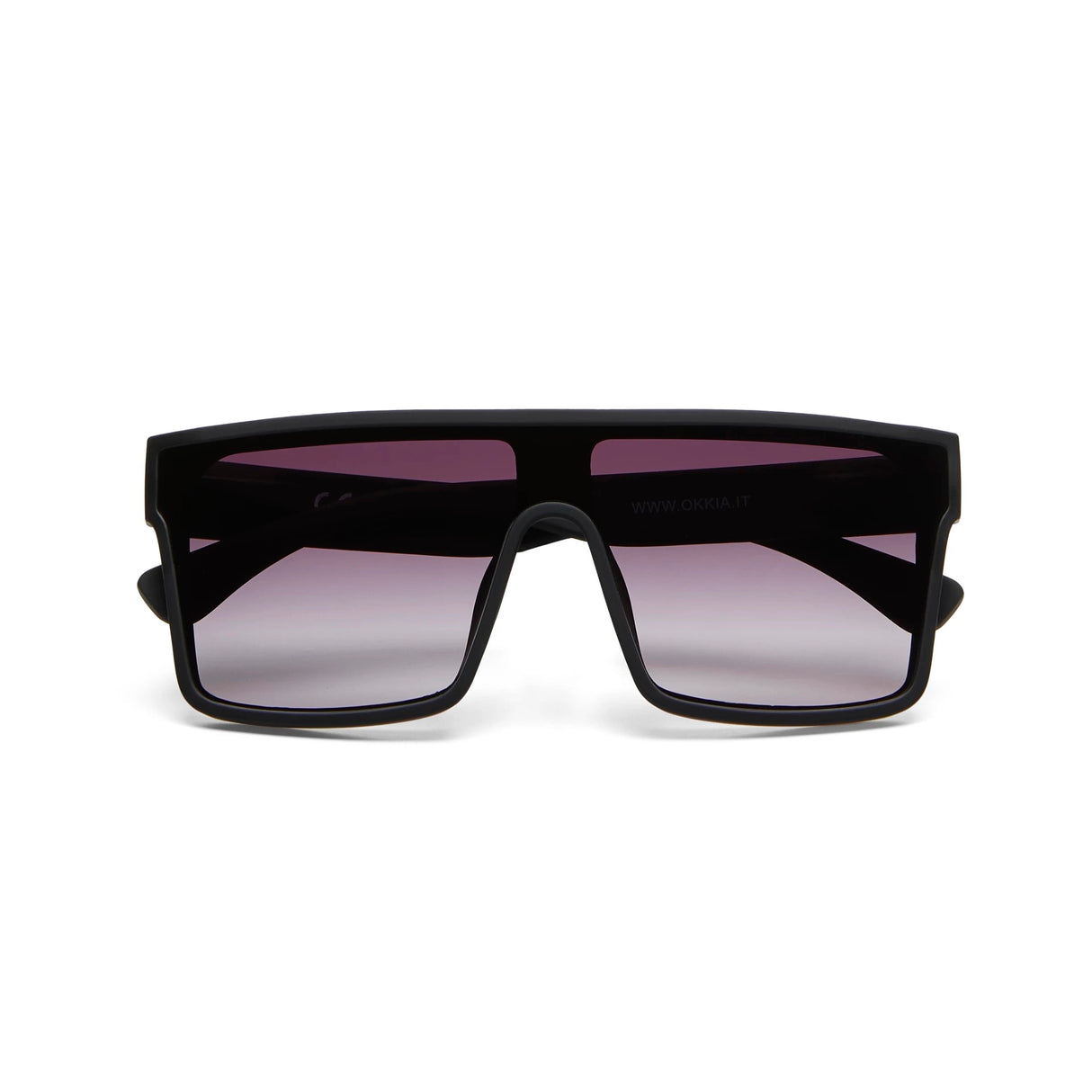OKKIA Tokyo Occhiali da Sole Unisex Squadrato Nero