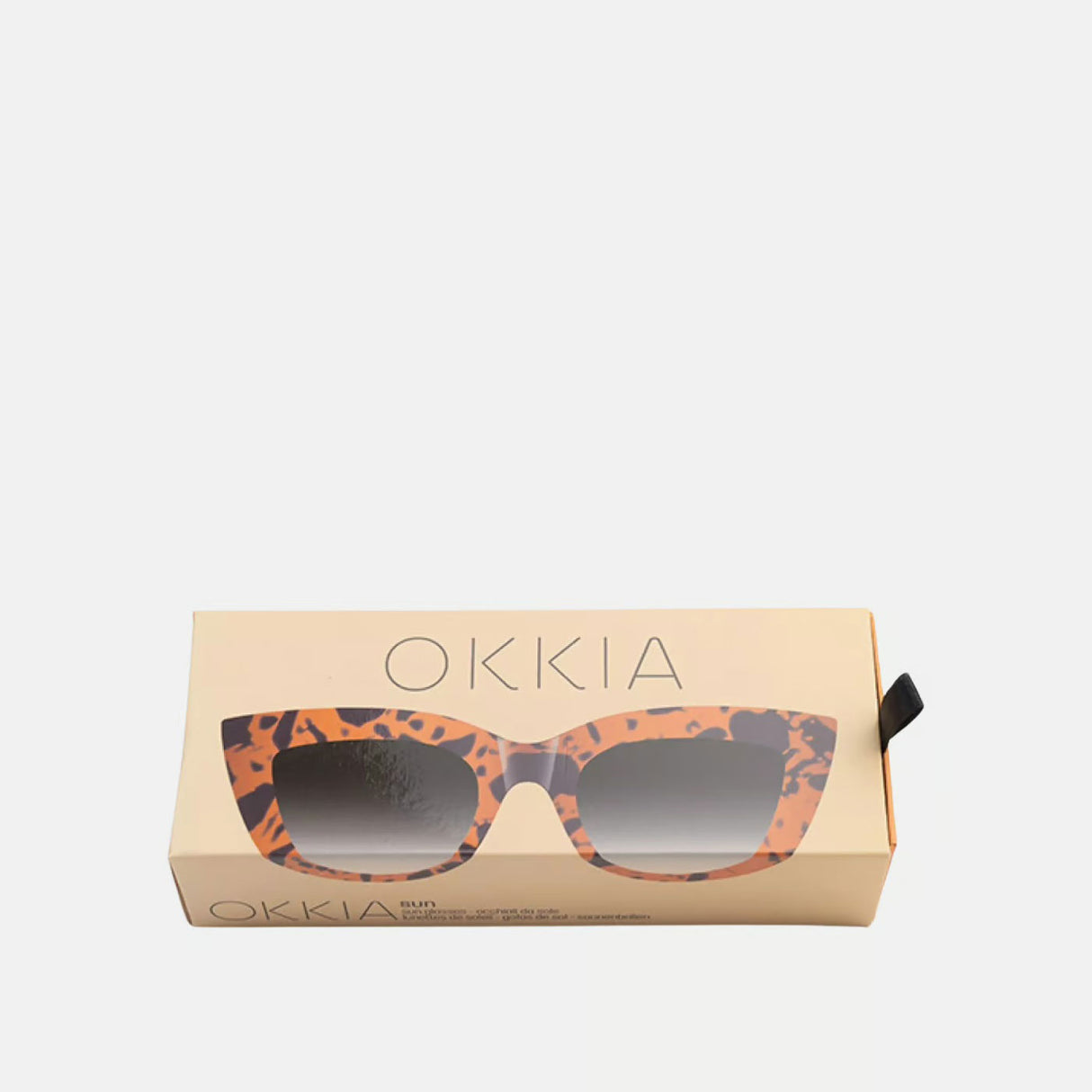 OKKIA Claudia Occhiali da Sole Donna Big Cat Eye Tartarugati