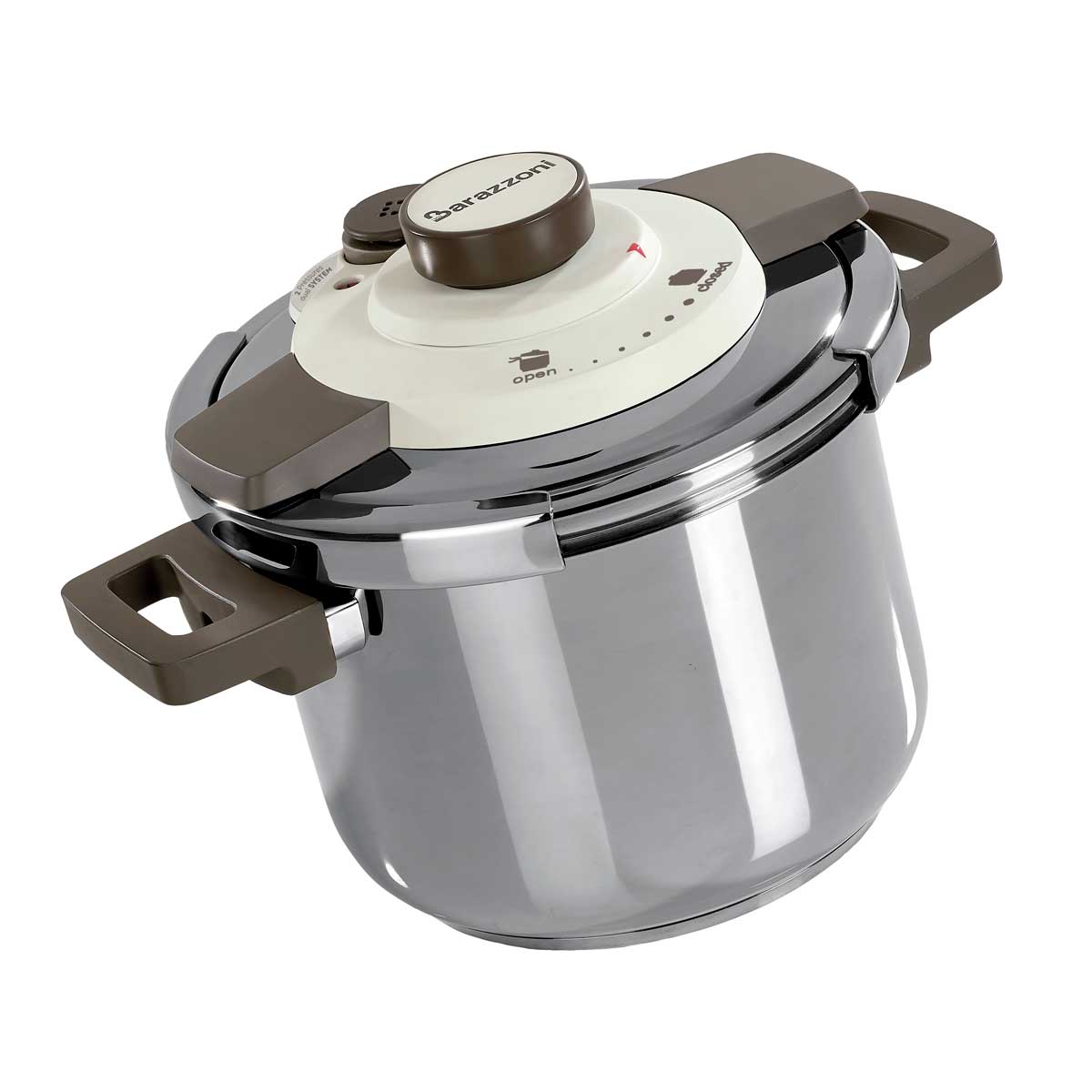 BARAZZONI Facile Dual System Pressure Cooker 6 L Stainless Steel 22cm