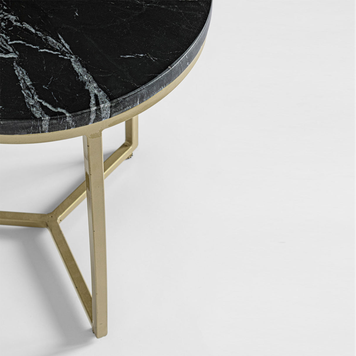 BIZZOTTO Tavolino da Caffè Soggiorno Salotto Prescott 37,5x41cm Marmo e Acciaio