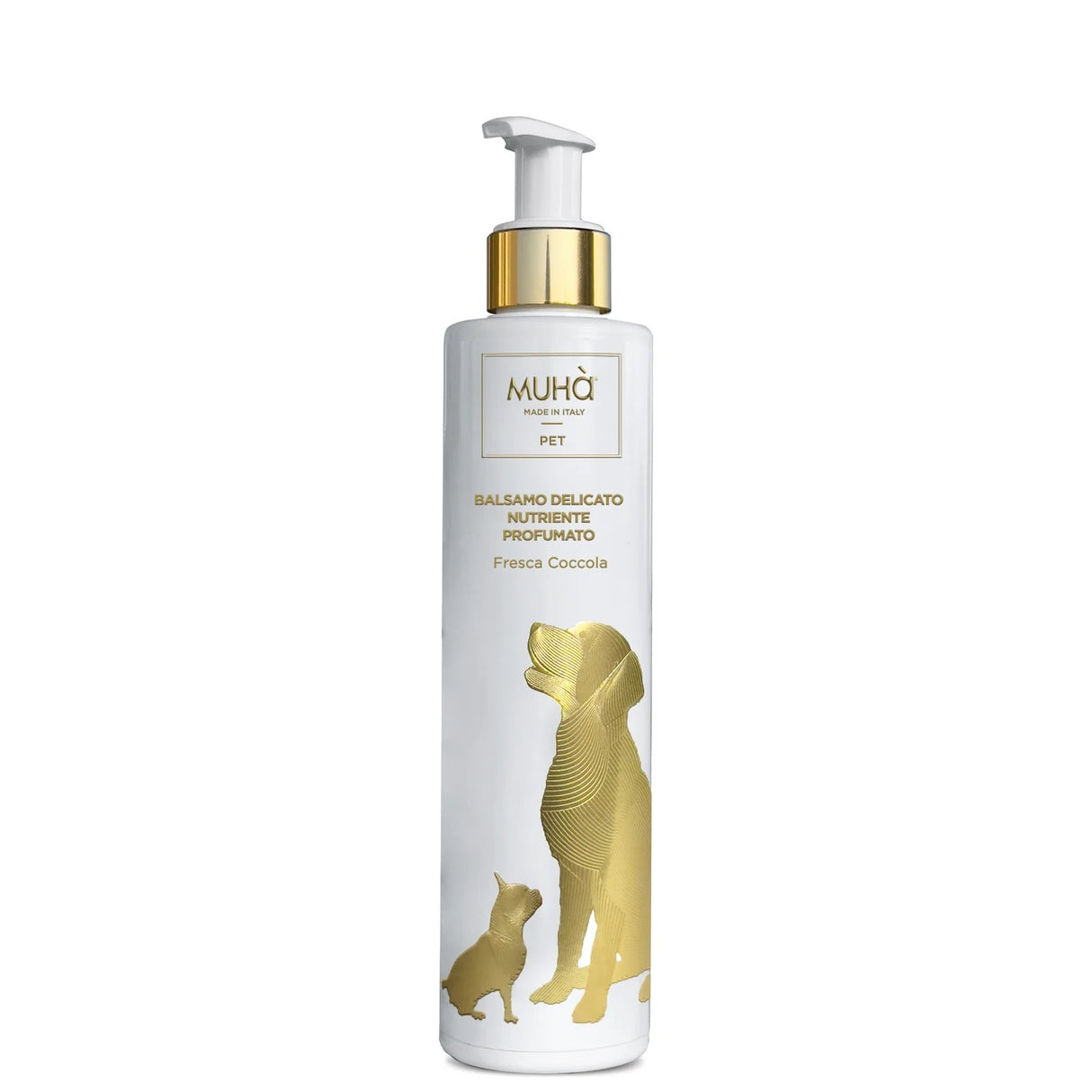 Flacone balsamo per cani Muha fragranza Fresca Coccola 200 ml