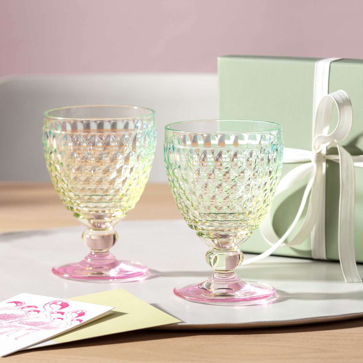VILLEROY & BOCH Boston Pearl Bicchiere Calice Vino Rosso Set 4 Pezzi 200ml Cristallo