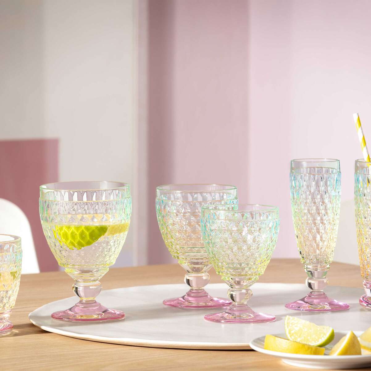 VILLEROY & BOCH Boston Pearl Bicchiere Calice Champagne Spumante Set 4 Pezzi 120ml Cristallo