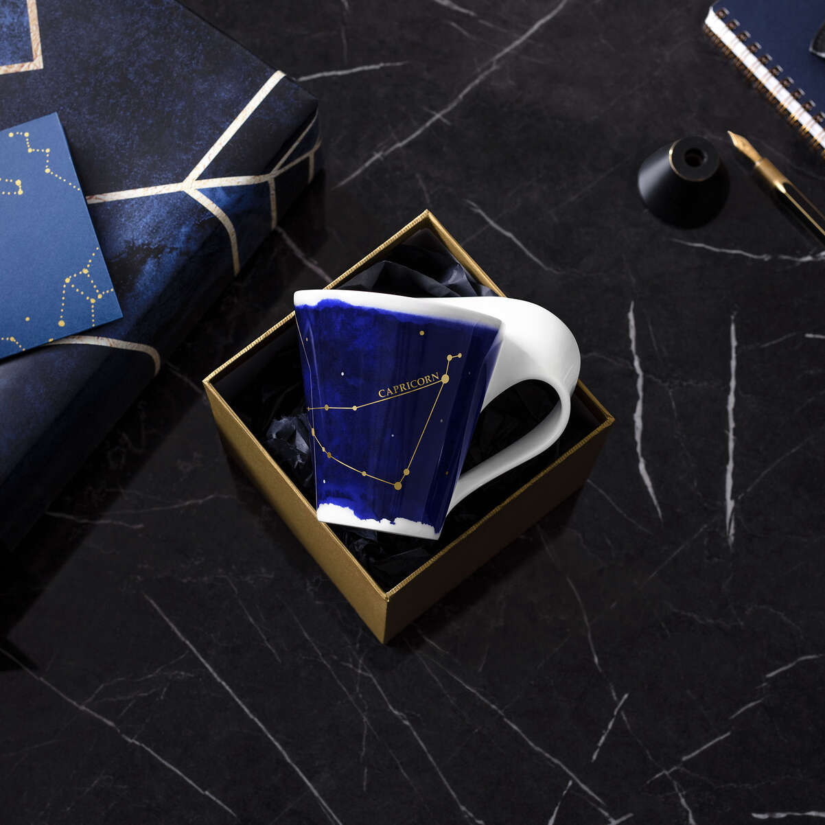 VILLEROY & BOCH NewWave Tazza Mug con Manico Zodiaco Capricorno 240ml Porcellana