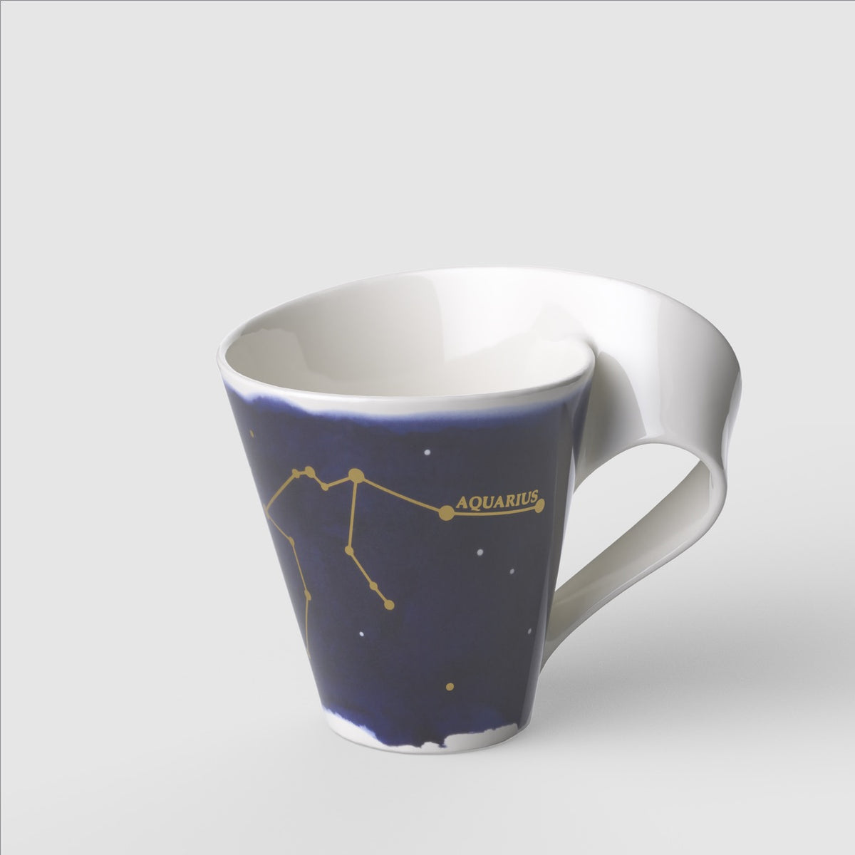 VILLEROY & BOCH NewWave Tazza Mug con Manico Zodiaco Acquario 240ml Porcellana