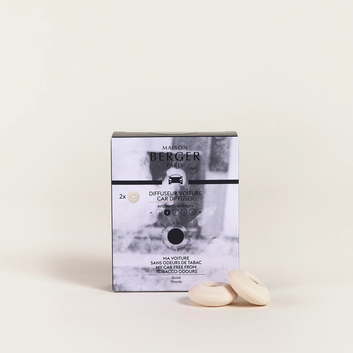 LAMPE BERGER Ricarica per Diffusore Auto 2 Pezzi Anti Odori Tabacco