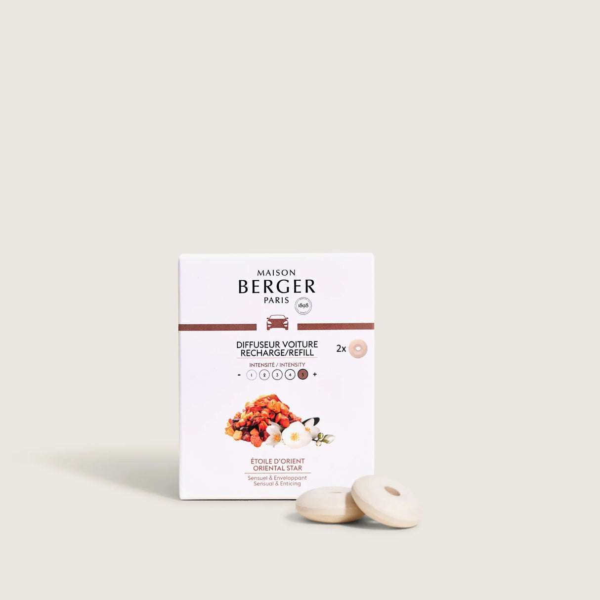 LAMPE BERGER Ricarica per Diffusore Auto 2 Pezzi Etoile d'Orient