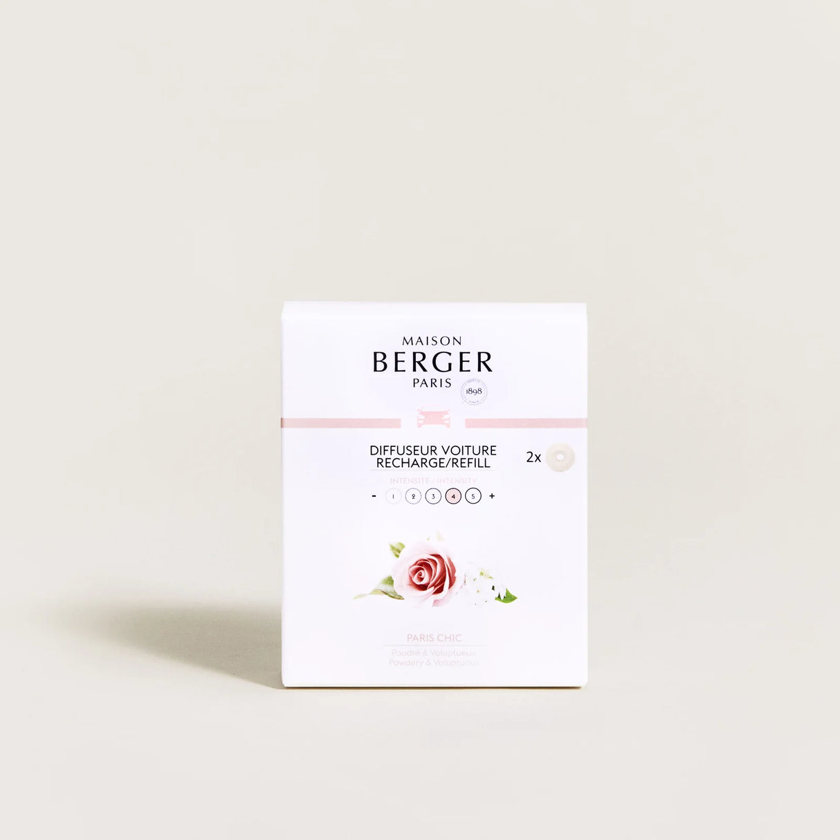 LAMPE BERGER Ricarica per Diffusore Auto 2 Pezzi Paris Chic