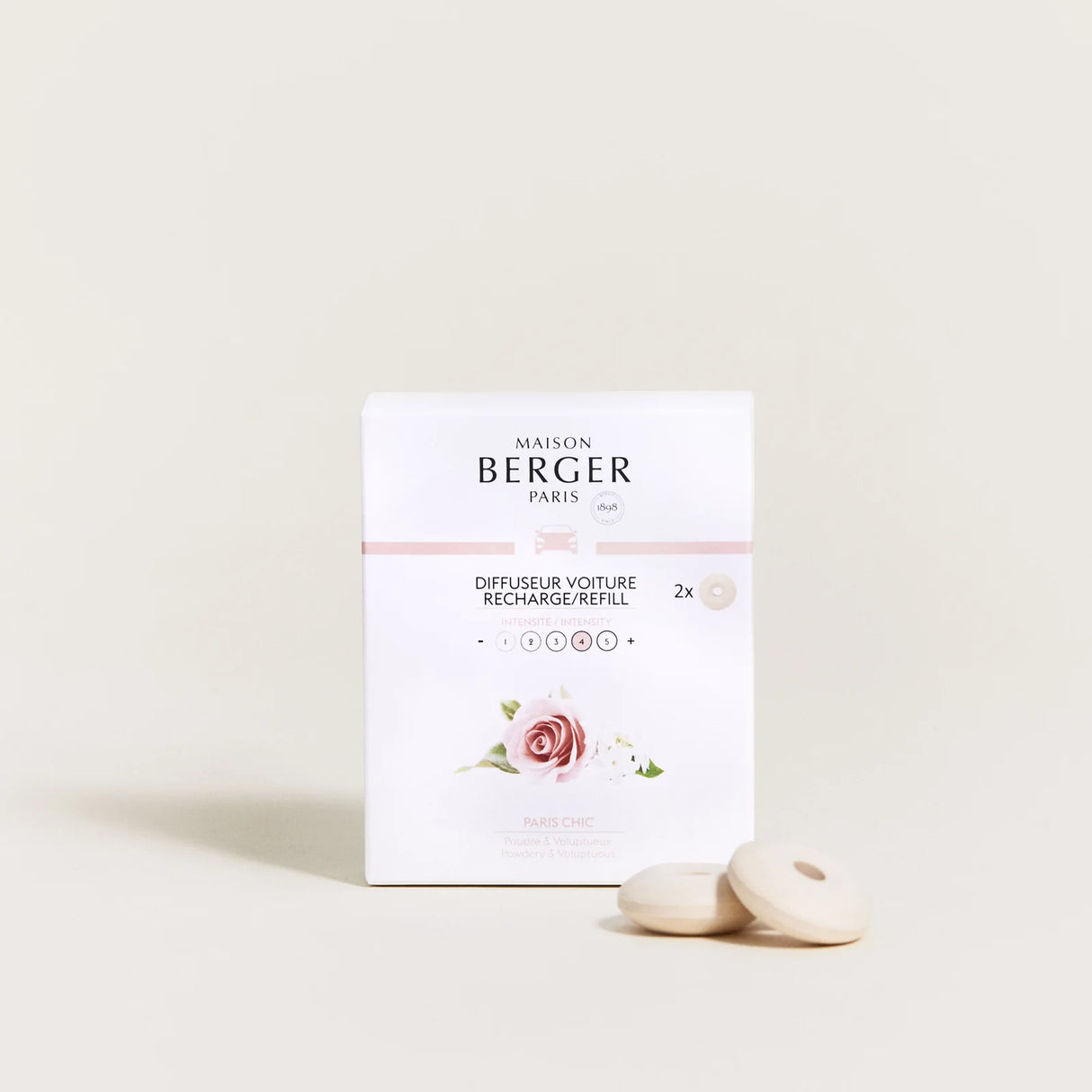 LAMPE BERGER Ricarica per Diffusore Auto 2 Pezzi Paris Chic