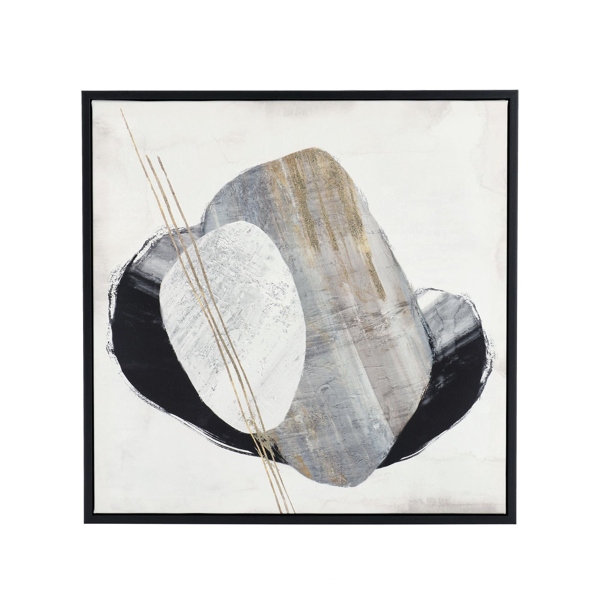 BIZZOTTO Framework Painting Print on Canvas Sketch 50x50cm Pine Wood