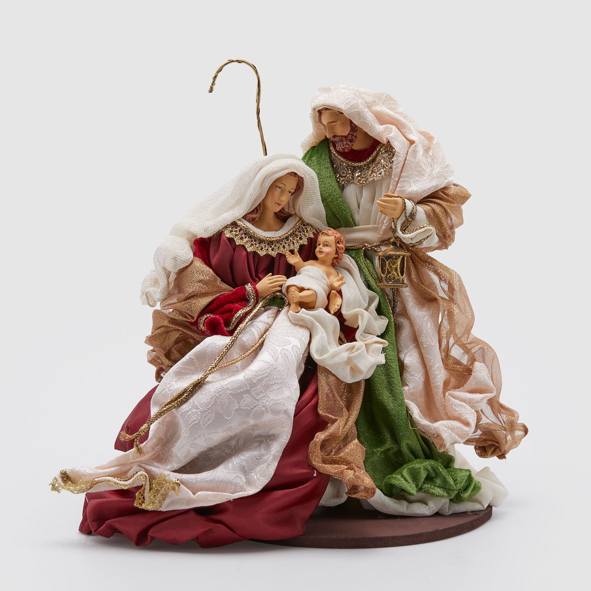 EDG Enzo De Gasperi Decorazione Natalizia Nativita King con Base Presepe 40cm Tessuto