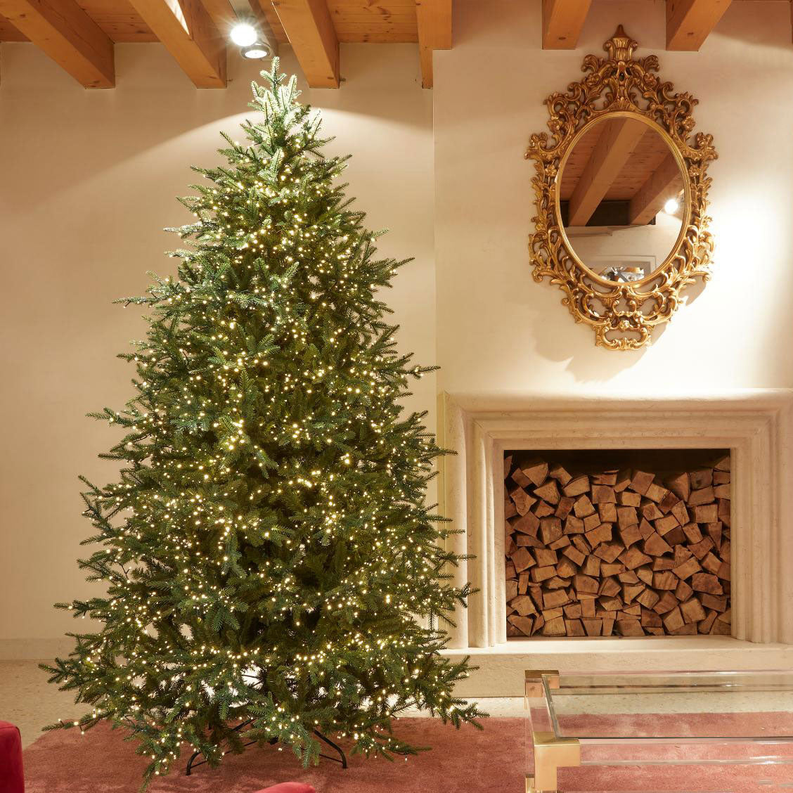 EDG Enzo De Gasperi Albero di Natale Pino Luxury 240x152cm Realistico 5000 LED 4142 Rami