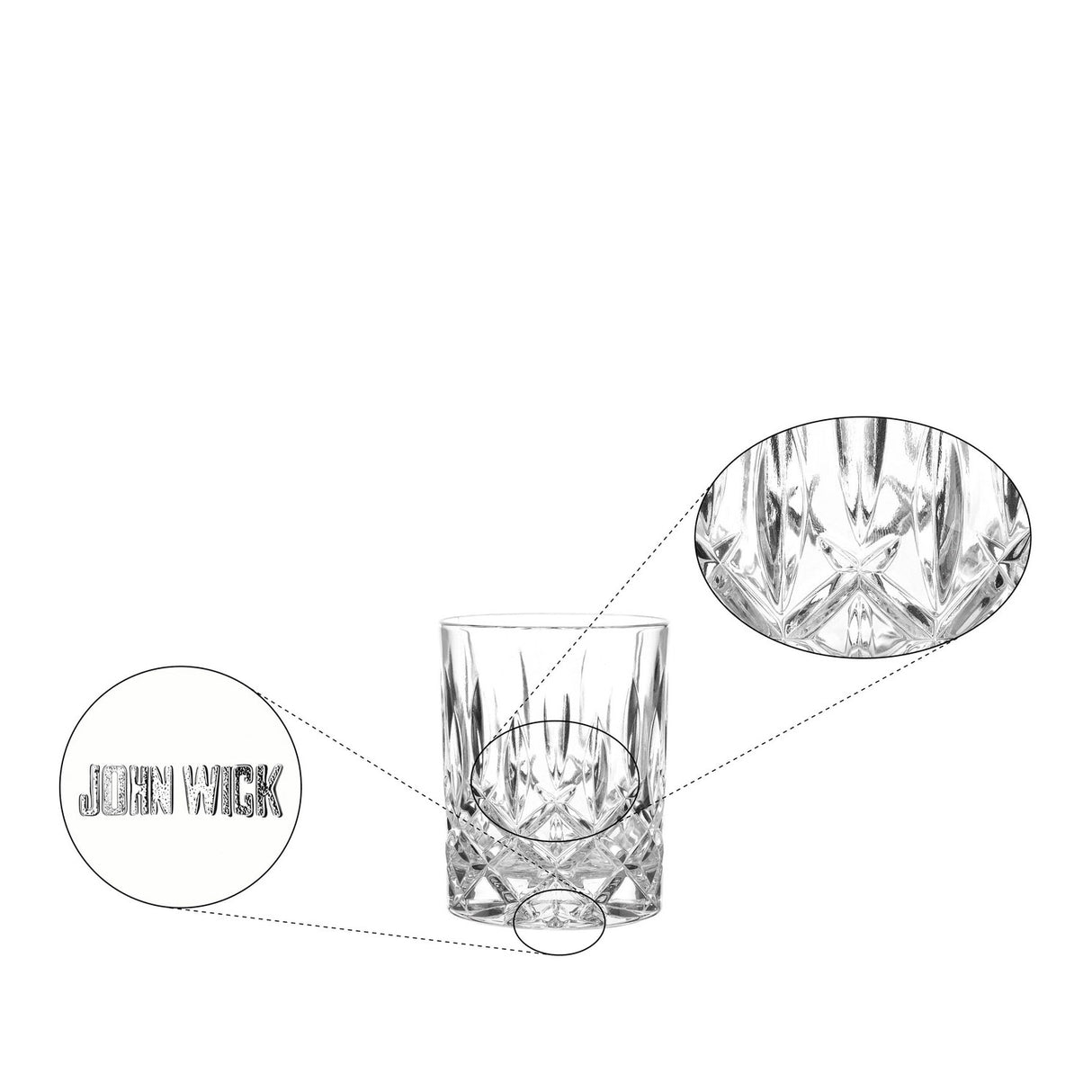 NACHTMANN John Wick Tumbler Bicchiere Whisky Set 2 Pezzi 295ml Cristallo