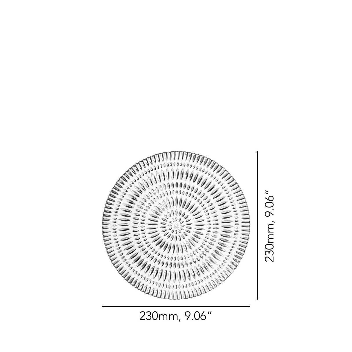 NACHTMANN Ethno Piatto da Frutta Set 2 Pezzi 23cm Cristallo