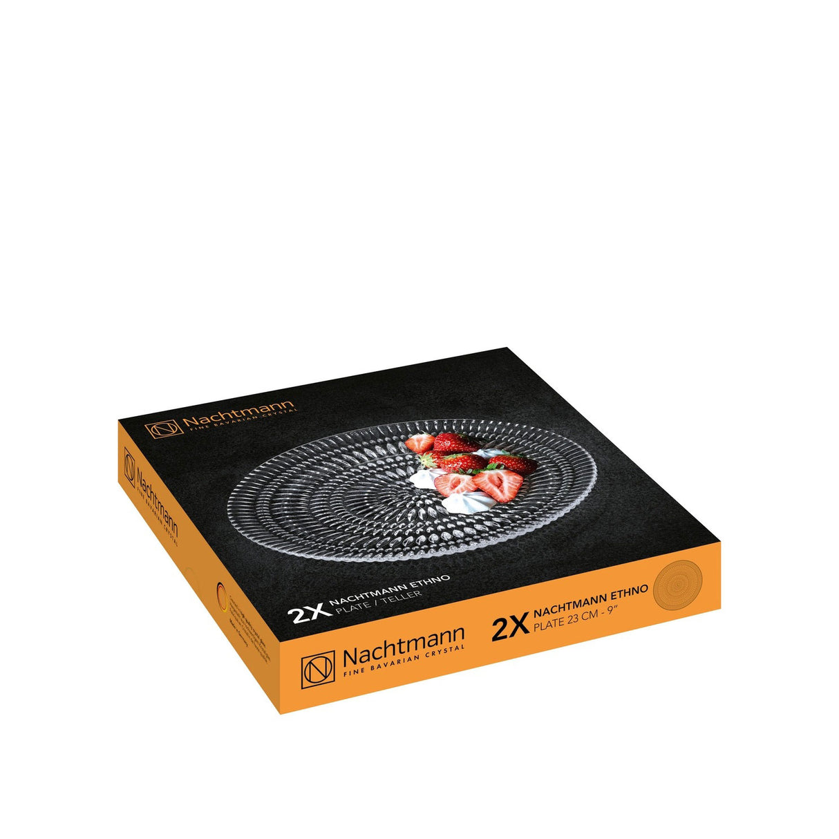 NACHTMANN Ethno Piatto da Frutta Set 2 Pezzi 23cm Cristallo