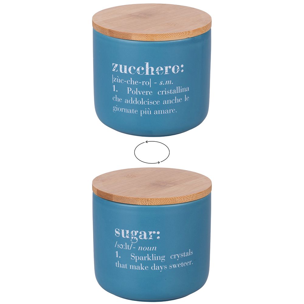 VILLA D'ESTE HOME TIVOLI Victionary Barattolo Set 3 Pezzi Sale Zucchero Caffè 500ml Ceramica