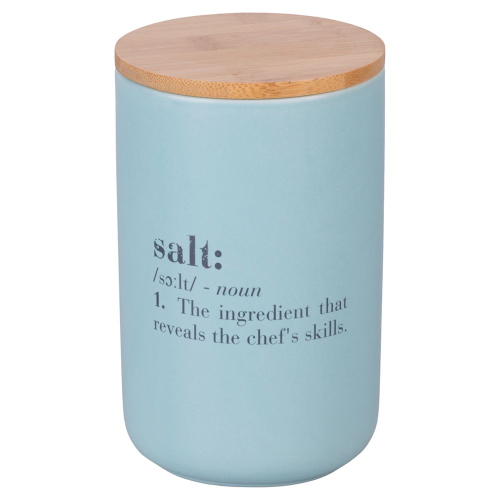 VILLA D'ESTE HOME TIVOLI Victionary Barattolo Sale 1L Azzurro Ceramica