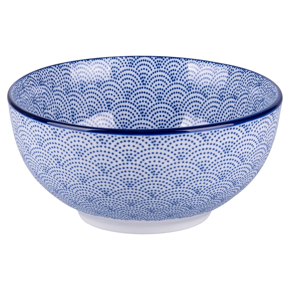 VILLA D'ESTE HOME TIVOLI Confusion Blue Blu Ciotola Set 3 Pezzi 15cm Porcellana