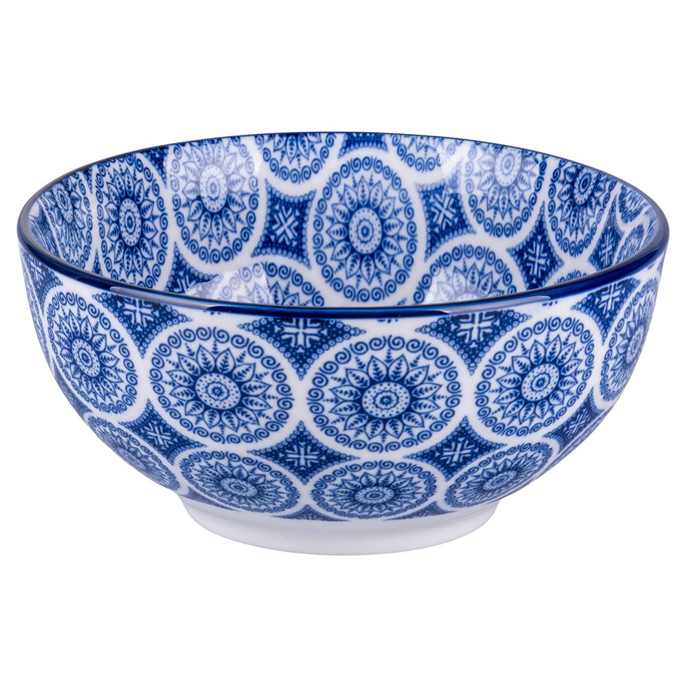 VILLA D'ESTE HOME TIVOLI Confusion Blue Blu Ciotola Set 3 Pezzi 15cm Porcellana