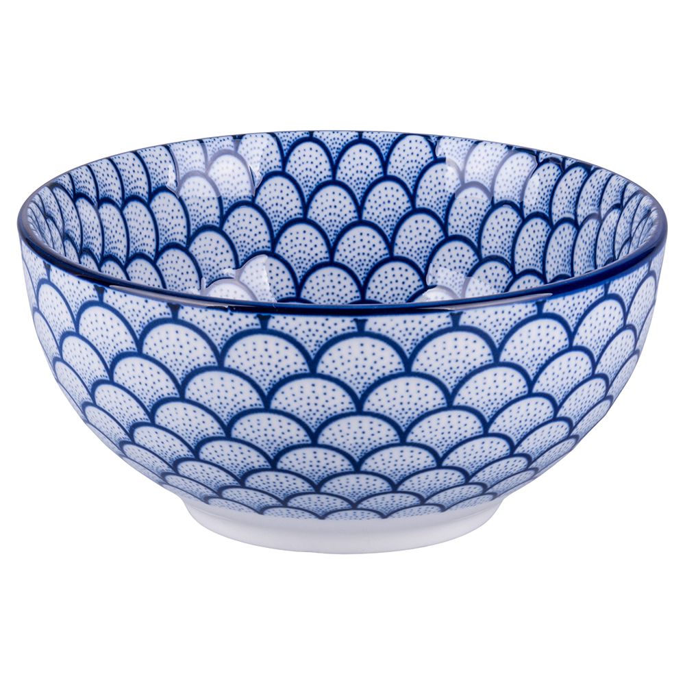 VILLA D'ESTE HOME TIVOLI Confusion Blue Blu Ciotola Set 3 Pezzi 15cm Porcellana