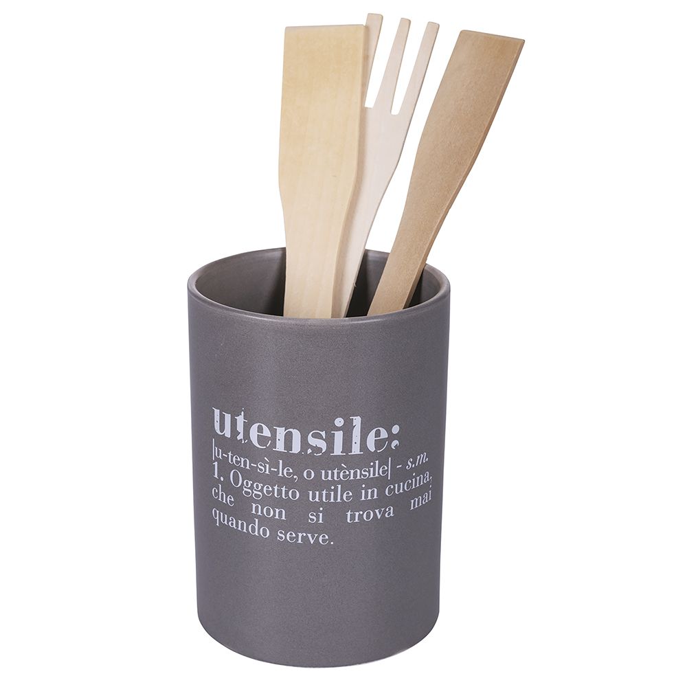 VILLA D'ESTE HOME TIVOLI Victionary Barattolo Porta Utensili 10x14,5cm Ceramica