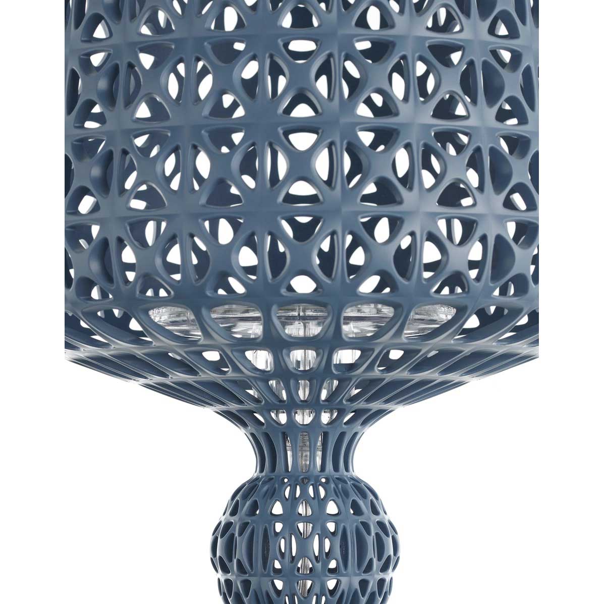 KARTELL Mini Kabuki Lampada da Tavolo Azzurro 70cm Policarbonato 2.0