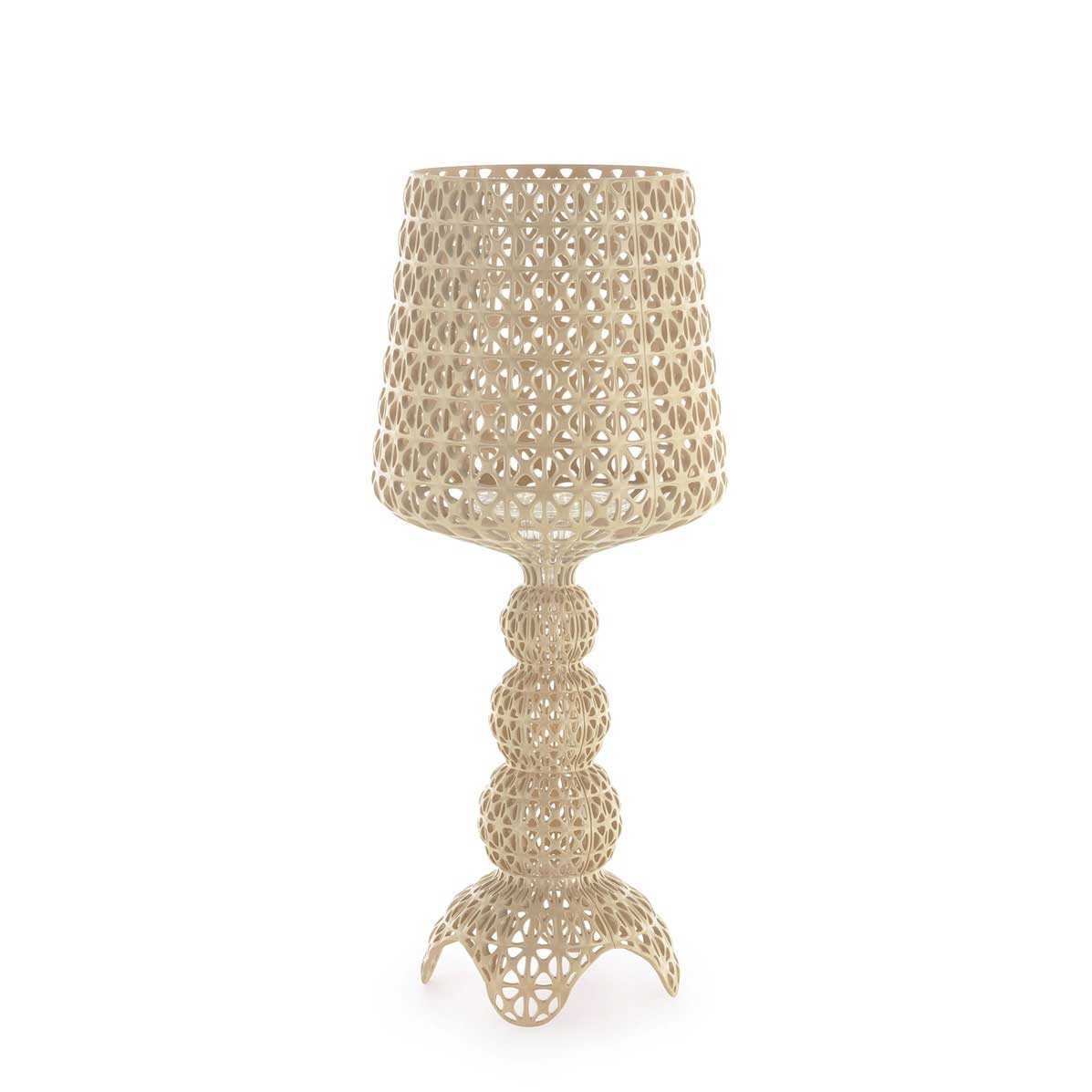 KARTELL Mini Kabuki Lampada da Tavolo Beige 70cm Policarbonato 2.0