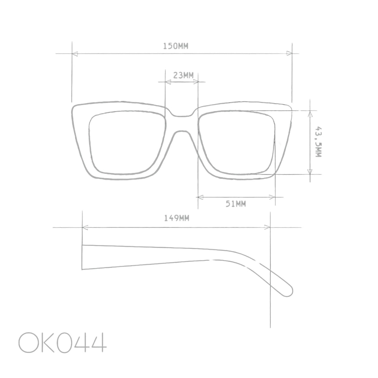 OKKIA Elba Occhiali da Sole Donna Classic Avana