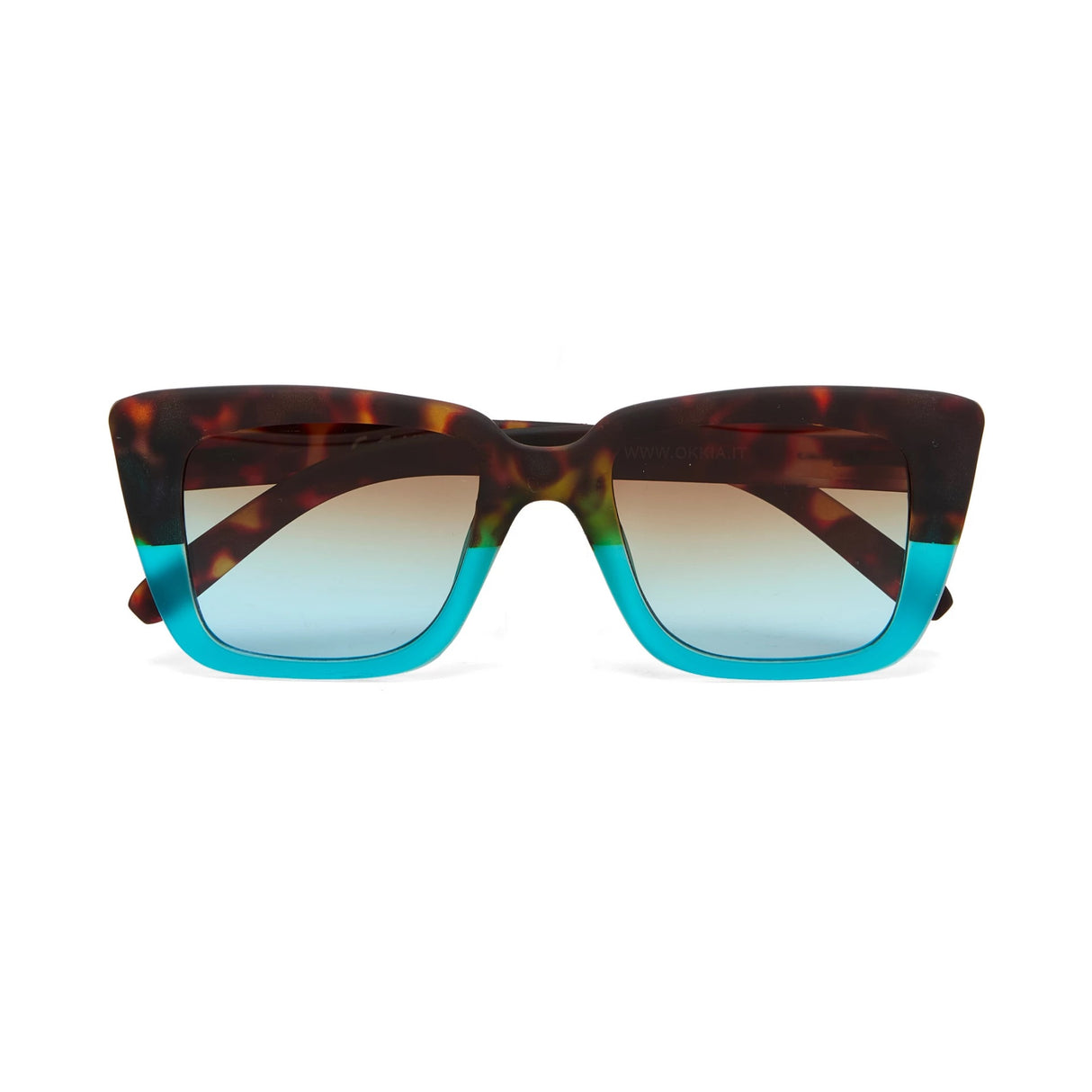 OKKIA Elba Occhiali da Sole Donna Avana Blu