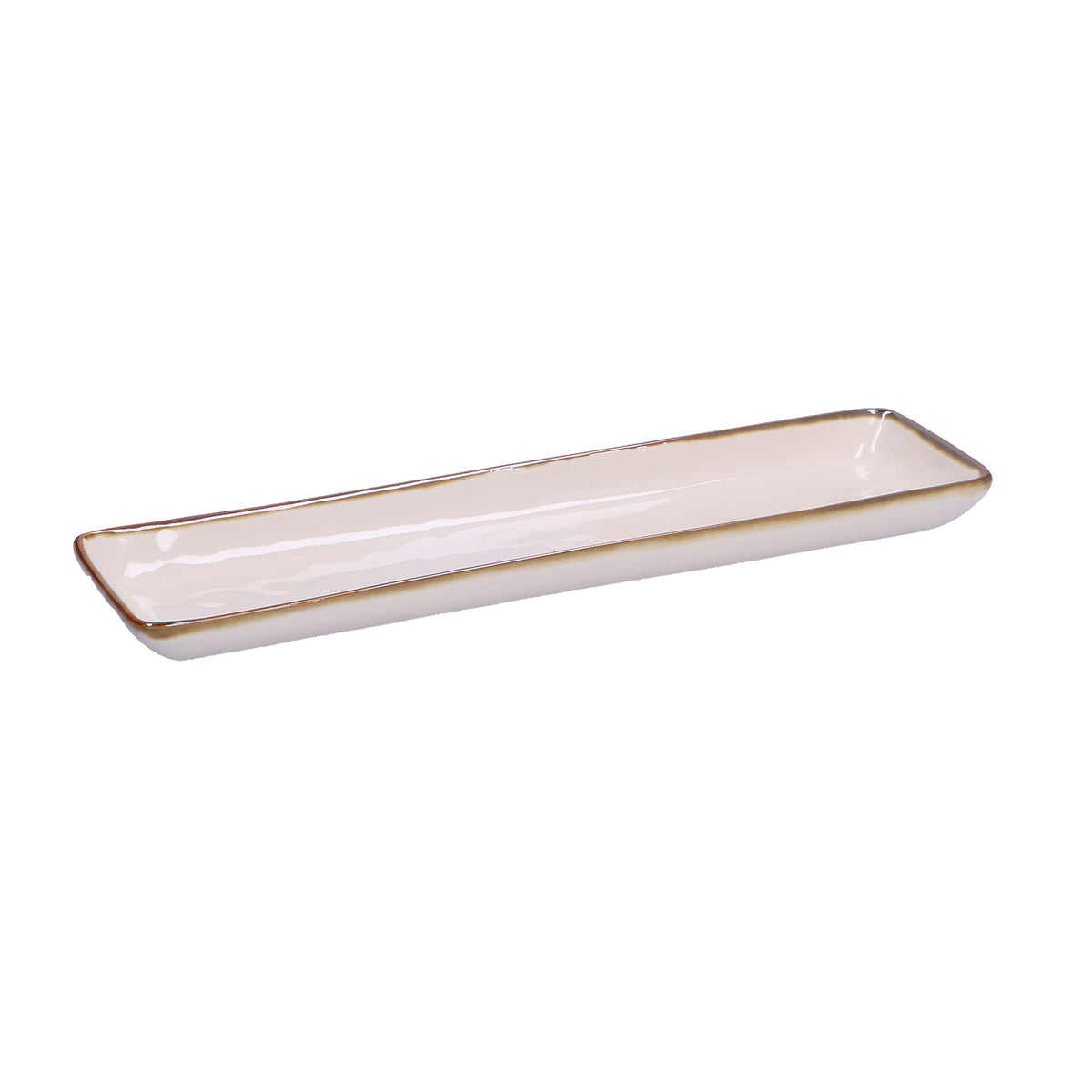 ROSE & TULIPS Concerto Rectangular Tray 32x8cm Ivory