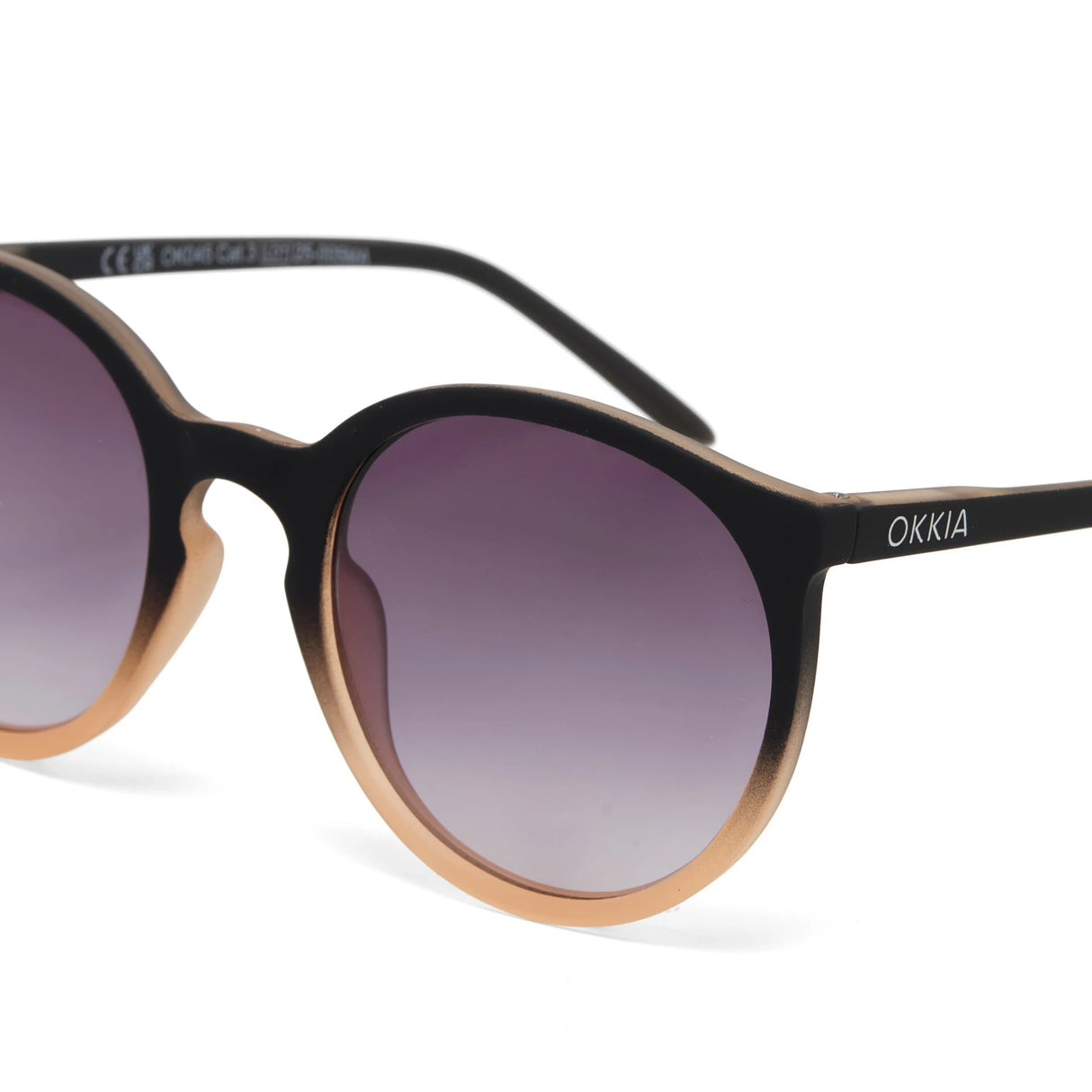 OKKIA Berlino Occhiali da Sole Donna Nero Rosa