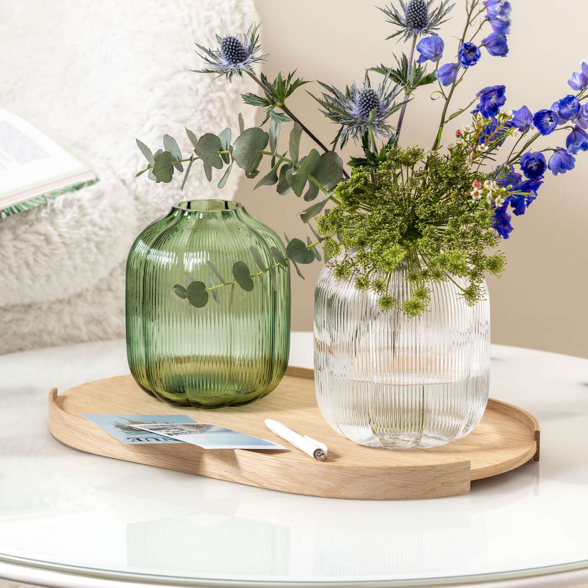 VILLEROY & BOCH Fleur Vert Vaso in Vetro 19cm Verde