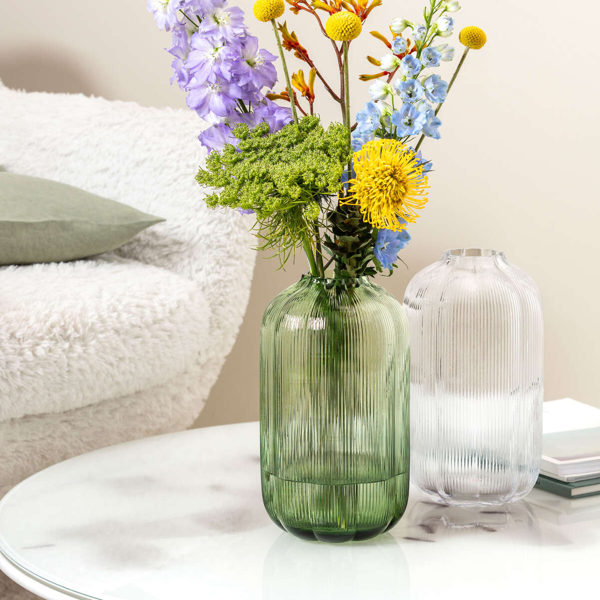 VILLEROY & BOCH Fleur Vert Vaso in Vetro 28cm Verde