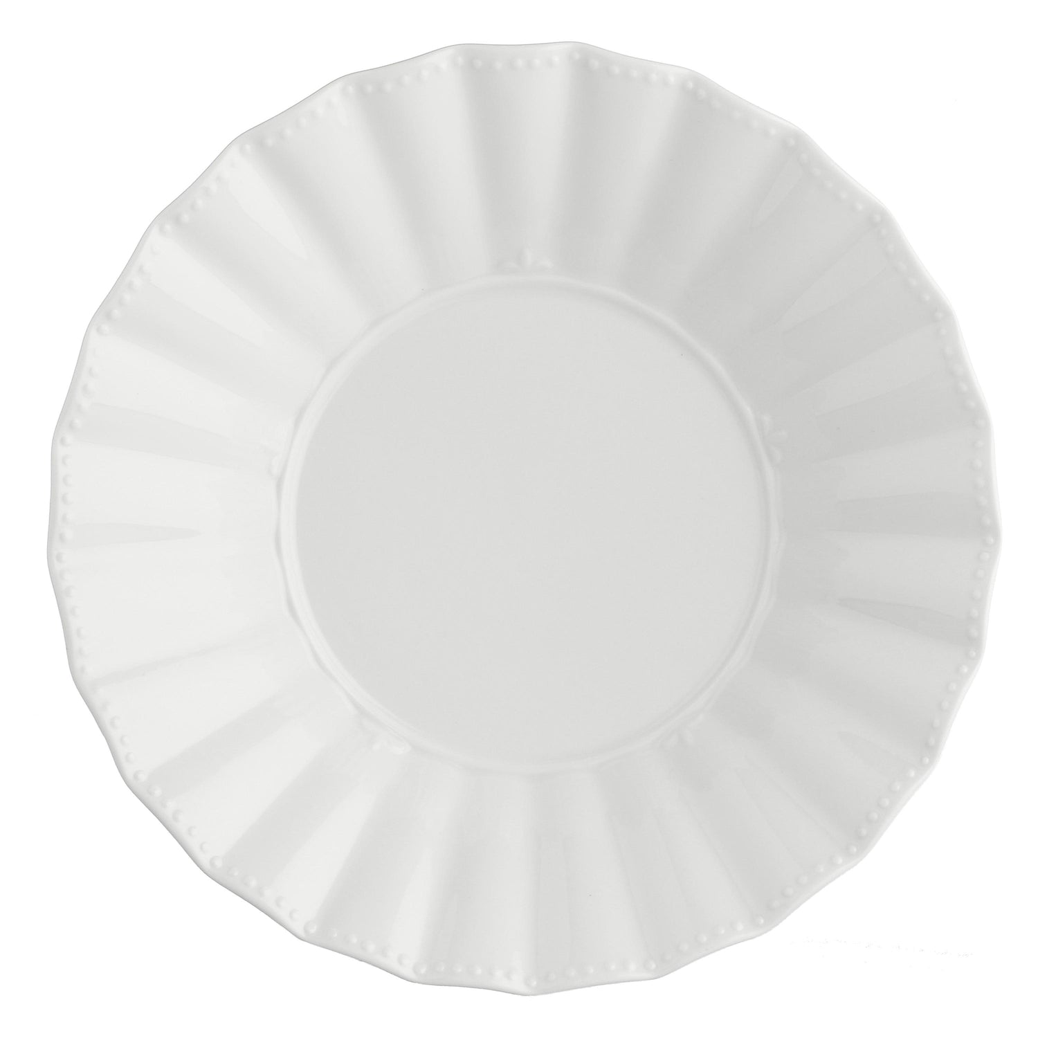 LA PORCELLANA BIANCA Ducale Piatto Fondo Set 6 Pezzi 22cm Bianco