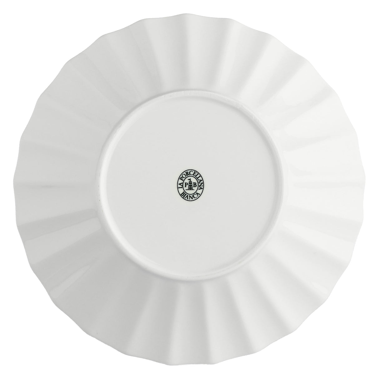 LA PORCELLANA BIANCA Ducale Piatto Fondo Set 6 Pezzi 22cm Bianco